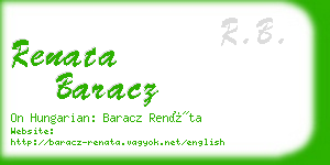 renata baracz business card